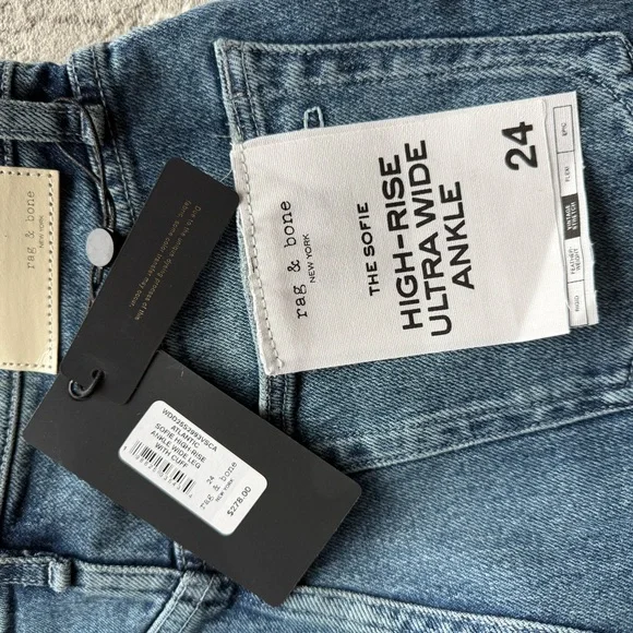 rag & bone Indigo Flare Jeans - Picture 5 of 6
